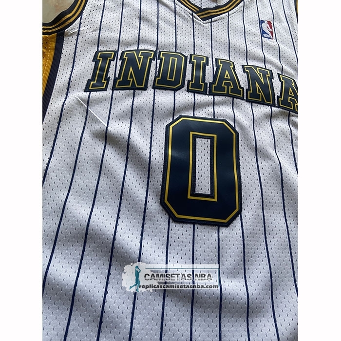 Camiseta Indiana Pacers Tyrese Haliburton NO 0 Mitchell & Ness 2020-21 Blanco